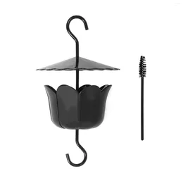 Other Bird Supplies Outdoor Large Size Feeder Plastic Black Ant Guard Hook With Umbrella Shelter