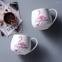 Mugs Creative Ceramic Cup Advertising Promoting Flamingo Gift Series Coffee Milk Mug 320ml