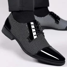 Dress Shoes Men Spring Autumn Leather Casual Business Shoe Pointed Toe And Breathable Wear-resistant British Style The Listing 2024 Wedding