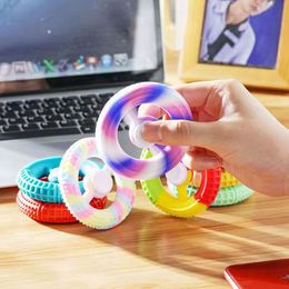 Silicone Fingertip Gyroscope Decompression Toy Grip Strength Device New and Unique Toy Hand Trainer Fingertip Gyroscope