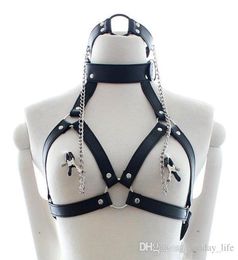 PU Leather Bondage Restraints O Ring Gag Nipple Clamps Slave Collar Fetish Erotic Adult Games Sex toys for Couples8748681