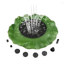 Garden Decorations Solar Fountain For Bird Bath Pond Fountains Water Pump Lotus With Nozzles