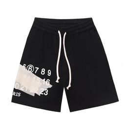 European and American Pure Cotton Brand Mens Shorts Drawstring Design Beach Sports Jogging S4XL Outdoor Gym 240420