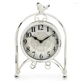 Clocks Accessories Style Analog QA Metal Bird Table Clock - Stylish And Unique Timekeeping