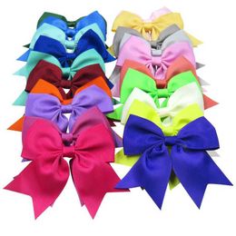 Hair Accessories Swallowtail ribbon bow girl with clip hair clip pleated childrens green female hair accessory 4-inch tail large tie bow hair clip d240513