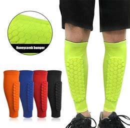 1PC Honeycomb Shields Soccer Guard Football Legging Shin Pads Leg Sleeves Adult Support Protective Gear Canilleras 2206166634386