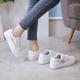 Casual Shoes Fashionable Embroidered Sports Small White Lightweight Comfortable Versatile Beautiful Women's Running