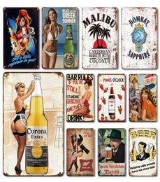 2021 Funny Design Classic Whiskey Poster Iron Painting Retro Metal Tin Signs Mojito Martini CUBA LIBRE Cocktail Plaque Pub Bar Art1624238