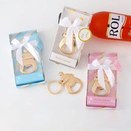 Party Favour 40-100pcs/Lot Creative Baby Shower Favours Gift Feeding Bottle Keychain Opener Wedding Infant Baptism Gifts