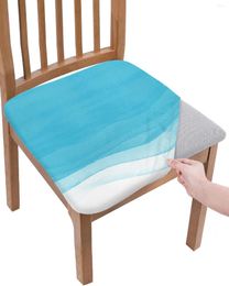Chair Covers Blue Gradient Watercolor Elasticity Cover Office Computer Seat Protector Case Home Kitchen Dining Room Slipcovers