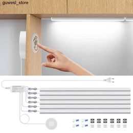 Night Lights LED cabinet light with penetrating wooden hand scanning motion sensor dimmable intelligent touch switch kitchen bathroom bar night light S240513