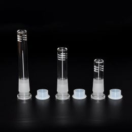 Glass Downstem with 6 cuts 18.8mm downstem into a 14mm bowl 3cm/5cm/8cm for choice glass down stem diffuser/reducer LL