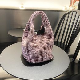Women Fashion Handbags Rhinestone Square Bag Ladies Messenger Bag Designer Pearl Shoulder Corssbody Bags For Girls Party Cluth Bags
