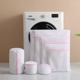 Laundry Bags Zippered Fine Mesh Pocket Anti-deformation Bag For Washing Machine Bra Underwear Protection
