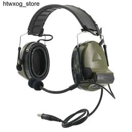 Headphones Earphones COM Detachable Headband COMTAC II Tactical Headset Active Noise Reduction Airsoft Headphones Tactical Walkietalkie