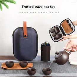 Teaware Sets Chinese Tea Set Portable Cup Pot Caddy Travel Teapot All In Bag