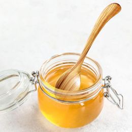Spoons Wood Corner Spoon Long Handle Portable Travel Utensils Wooden Cooking Honey Flatware For Household