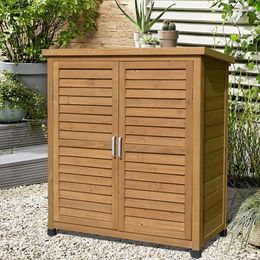 Kitchen Storage Outdoor Cabinet Organise Tools Shoe Patio Balcony Garden Solid Wood Rainproof And Anticorrosive