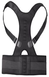 Unisex Spine Support Belt Magnetic Posture Corrector Neoprene Back Corset Brace Straightener Shoulder Back Belt2905057