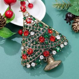 Brooches CINDY XIANG 3.8inch Very Large Size Big Christmas Tree Brooch Home Decoration Pin Festivel Accessories Fashion Jewelry