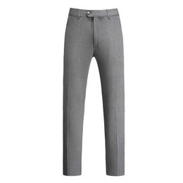 Men's Pants Mens High quality Spring Autumn Fashion Business Casual Long Pants Suit Pants Male Elastic slim Formal Solid Colour Trousers Y240514