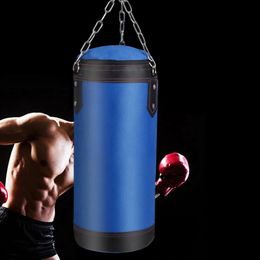 Sturdy Boxing Bag for Home Gym Hook Hanging Punching Sandbag 60cm EmptyHeavy Kick Muay Thai Sand 240506