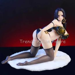 Action Toy Figures 12cm One Piece BoaHancock Action Figure Car Ornaments Bikini Sexy Girl Decorations PVC Detachable Clothes Collection Model Toys Y240514