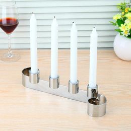 Candle Holders European Stainless Steel Stick Romantic Dinner Candlelight Candlestick For Home Wedding Party Decoration