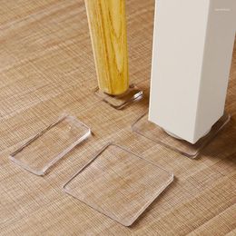 Bath Mats 4Pcs/Set Transparent Washing Machine Pad Refrigerator Cabinet Anti-slip Mat Furniture Floor Support Gasket