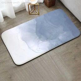 Carpet Marble bathroom floor mat is used for kitchen long corridor carpet non slip living room home decoration absorbent H240516