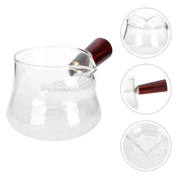 Cups Saucers Glass Tea Dispenser Household Cup With Side Handle