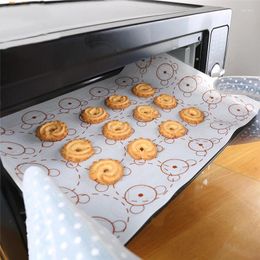 Baking Tools Silicone Macaron Mat Non-Stick Cookie Pad Double Sided Oven Liner Sheet Rolling Dough Batters Flour