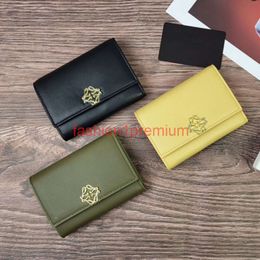 Puffer Anagram Small Vertical Wallet In Shiny Nappa Calfskin Top Designer Womens Genuine Leather Purse Luxury Bag Calfskin Lining Six Card Slots
