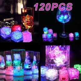 Night Lights 96 pieces of LED lights ice cubes luminous night lights party bars wedding cup decorations night lights party bars wedding cup decorations S240513