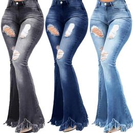 Women's Jeans Women Straight High Waist Streetwear Light Blue Boyfriend Denim Pants Ladies Wide Leg White