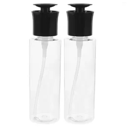 Liquid Soap Dispenser 2 Pcs Lotion Bottle Empty Airless Container Hand Refillable Little Containers With Lidss For Creams