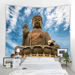 Tapestries Indian Buddha Art Tapestry Wall Hanging Meditation Mandala Room Decoration Home decor Background