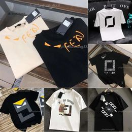 Fendishirt Italy FEN Mens Designer T Shirt Womens Clothes Exclusive Summer T Shirt Tees Polo Goth Short Sleeve Haikyuu Brand fendishirt T-shirt top quality 24ss 609