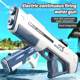 Gun Toys Electric Continuous Firing Water Gun Fully Automatic Suction Gun Water Splashing Festival Summer Water Toy Outdoor Toy T240513