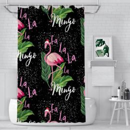 Shower Curtains Fa La Mingo Bathroom Flamingo Boho Waterproof Partition Curtain Designed Home Decor Accessories