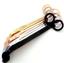 10 Christmas Stainless Steel Candle Wick Trimmer Oil Lamp Trim Scissor Tesoura Cutter Snuffer Tool Hook Clipper 50pcsjer4320563