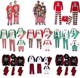 NEWChristmas Family Pajamas Sets Dad Mom Kids Baby Family Matching Christmas Sleepwear Christmas Night Pajamas Party Wear EWA18394031941