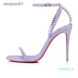 With Box Red Bottoms Heel Sandal Fashion Brand Summer Womens Pumps Sandals Senior So Me 100 mm Slim Lady Peep Toes Sling Leather Designer Popular Casual High Heels RRU1