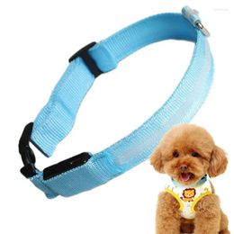 Dog Collars Led For Dogs Rechargeable Adjustable Lighted Night Glowing Walking Lights Durable Accessories