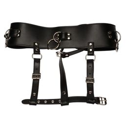 Free Shipping! Black Women Leather Underwear Bondage Restraints Female Masturbation Devices Restraint Adjustable Belt sex products2869439