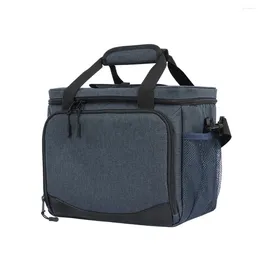 Storage Bags Lunchbox Cooler Bag Outdoor Waterproof Multi-pocket Picnic Thermal Shoulder Large Capacity Car Office Camping