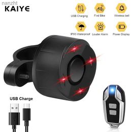 Alarm systems Wireless Bicycle Alarm Remote Control Waterproof Electric Scooter Bike Security Protection Vibration Alarm USB Charge WX