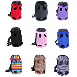 Cat Carriers Outdoor Pet Dog Carrier Bag Front Out Double Shoulder Portable Travel Backpack Mesh Head