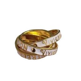 Designer High version of Westwoods connected ring stacked personalized and trendy baked nt Nail