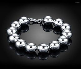 Strand 14m Buddha Ball Bracelet For Women 925 Stamped Silver Color Luxury Quality Trendy Woman Jewelry 2022 Whole Accessories 1639606